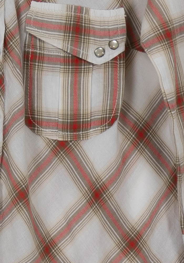 Chemise à Carreaux Blanche et Rouge - Taille S/36 de la marque IKKS | PARAD104123 - Vendu par Paradigme - Image 3