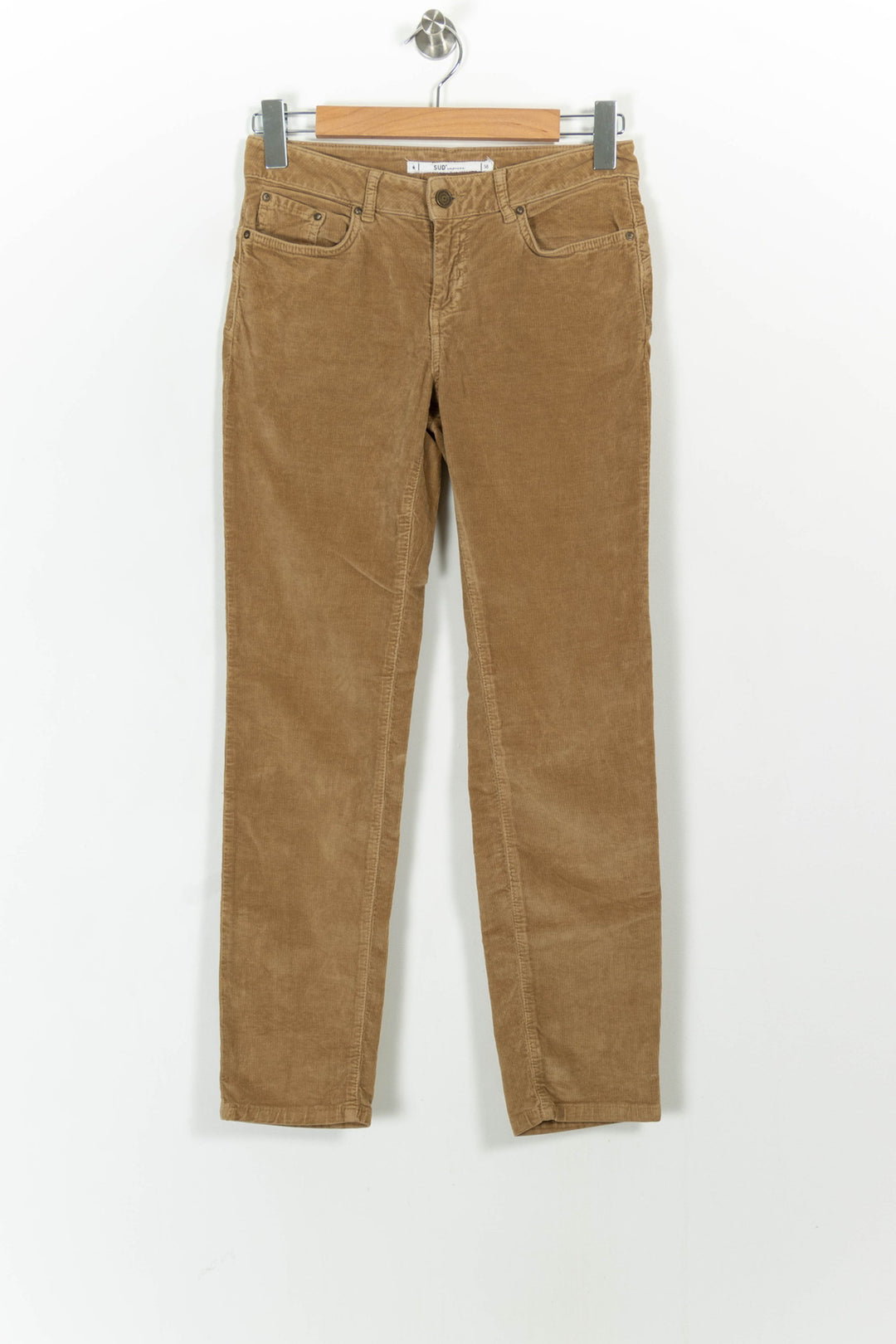 Pantalon Velours Marron - Taille M/38 de la marque Sud express | PARAD104124 - Vendu par Paradigme - Image 2