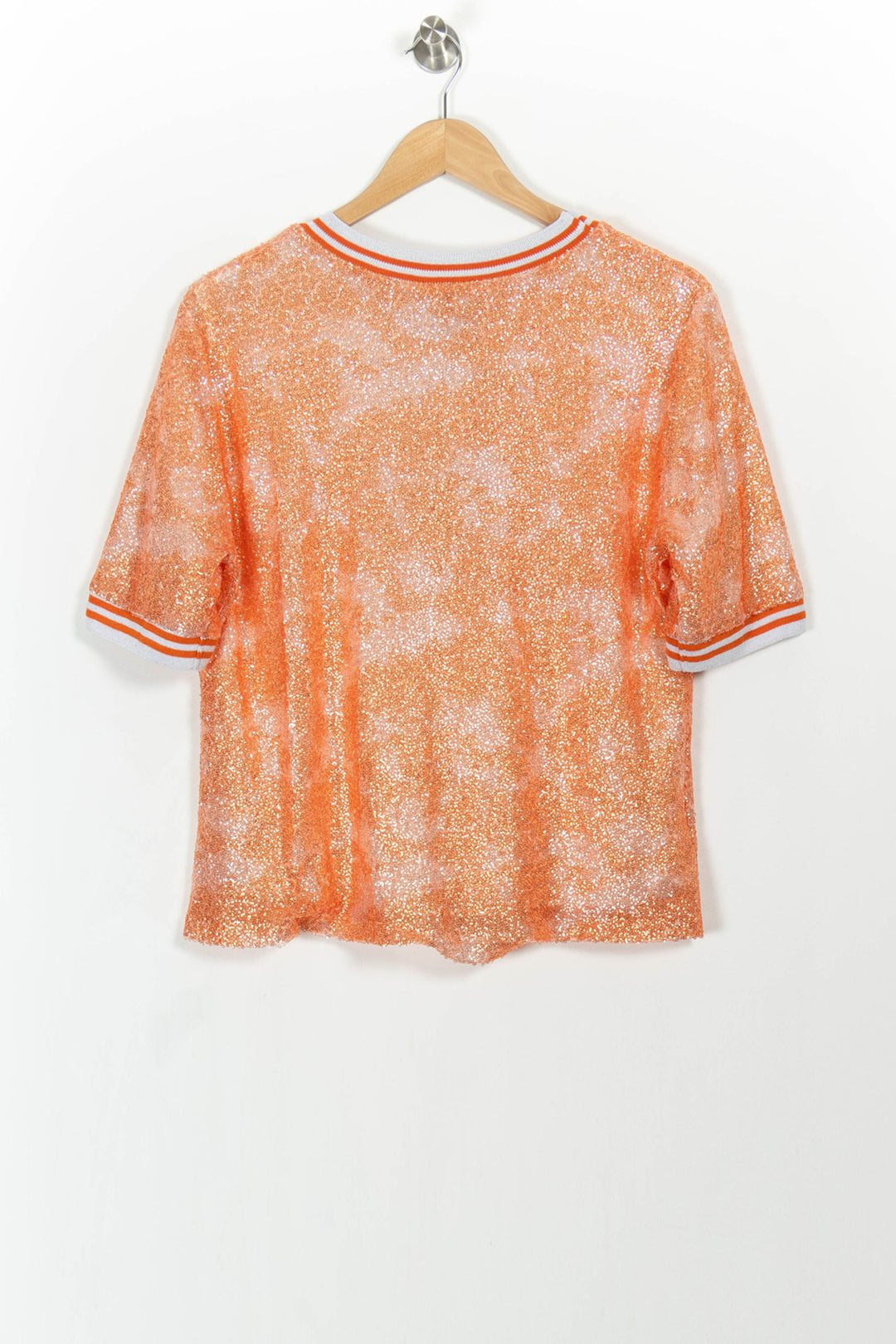 Tee-shirt Orange et Blanc - Taille M/38 de la marque Imprevu | PARAD104125 - Vendu par Paradigme - Image 4