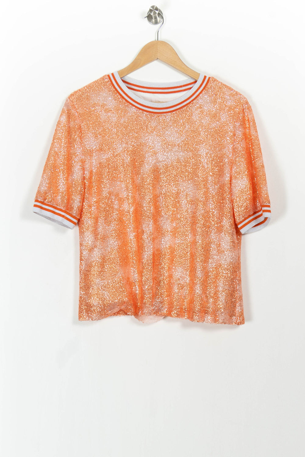 Tee-shirt Orange et Blanc - Taille M/38 de la marque Imprevu | PARAD104125 - Vendu par Paradigme - Image 2