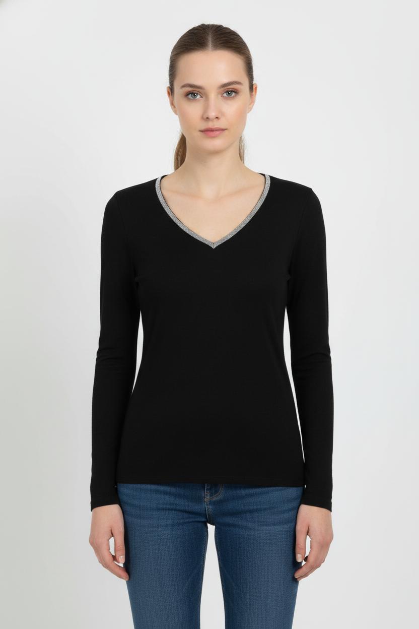 Pull Noir - Taille S/36 de la marque Sud express | PARAD104130 - Vendu par Paradigme - Image 1