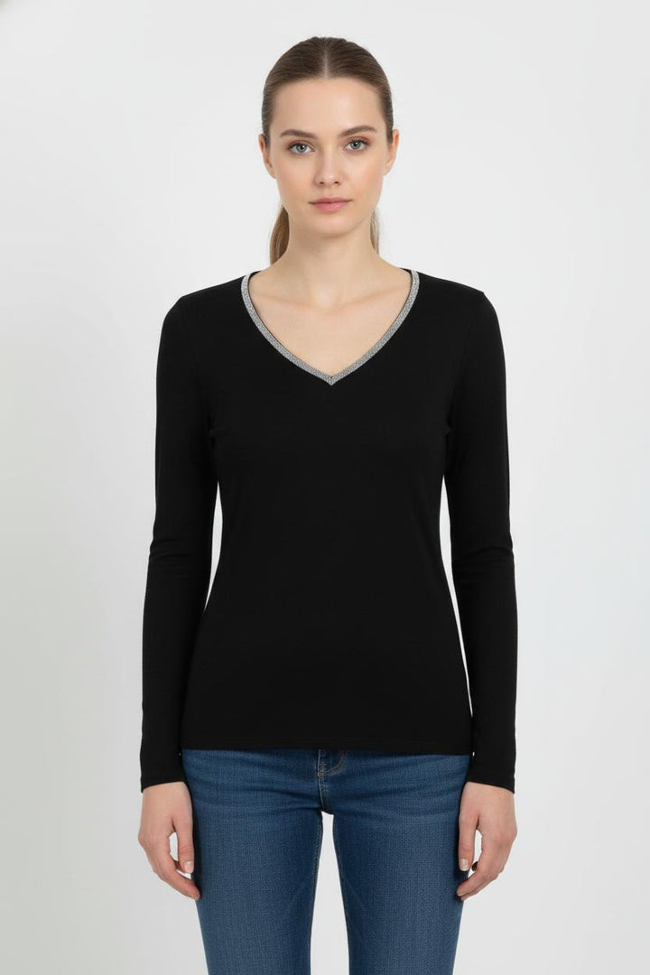 Pull Noir - Taille S/36 de la marque Sud express | PARAD104130 - Vendu par Paradigme - Image 1