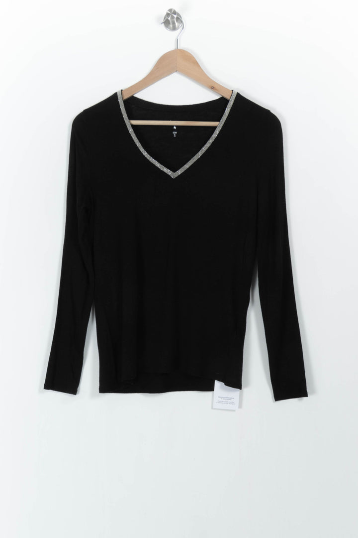 Pull Noir - Taille S/36 de la marque Sud express | PARAD104130 - Vendu par Paradigme - Image 2