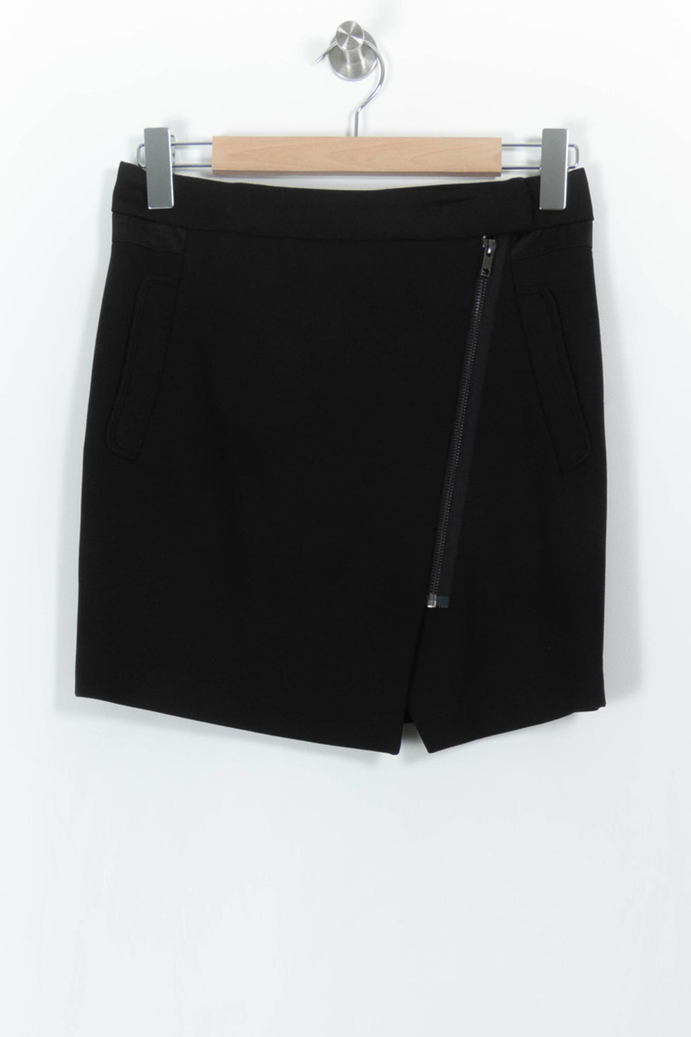 Jupe Portefeuille Noire - Taille S/36 de la marque Comptoir des Cotonniers | PARAD104133 - Vendu par Paradigme - Image 2