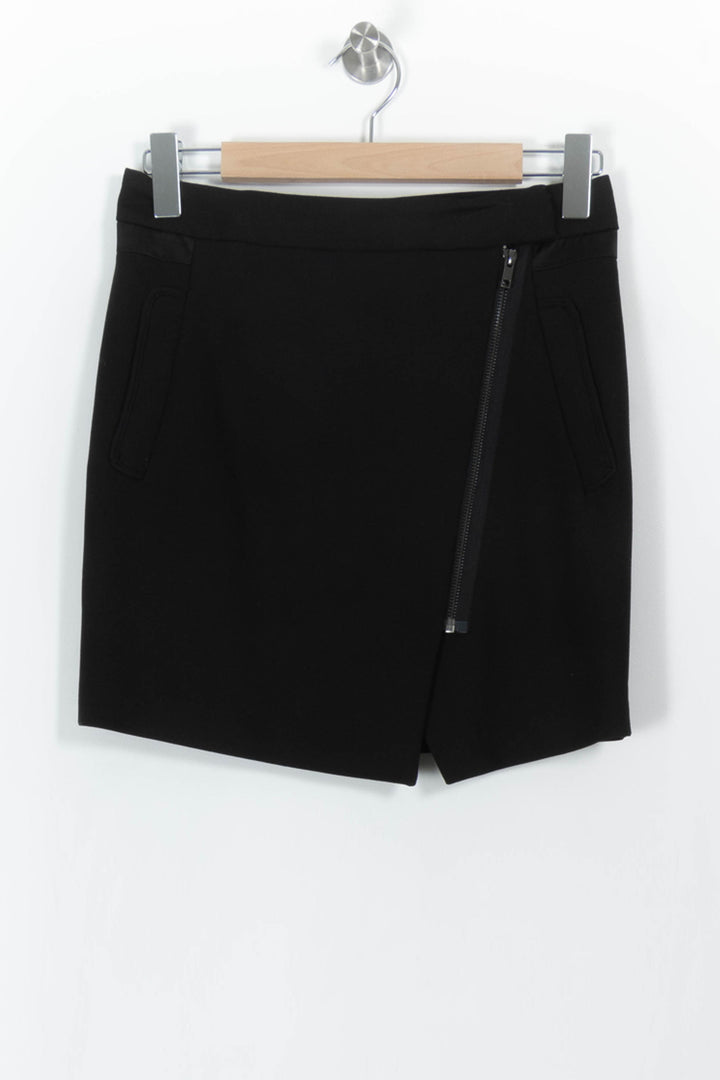 Jupe Portefeuille Noire - Taille S/36 de la marque Comptoir des Cotonniers | PARAD104133 - Vendu par Paradigme - Image 2