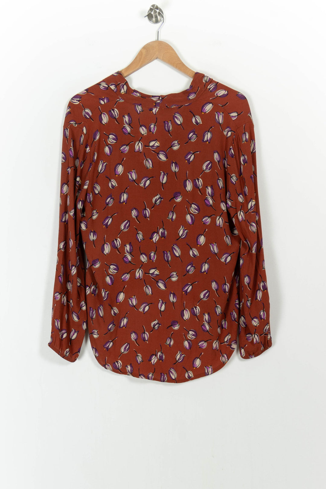 Blouse Orange et Violet - Taille S/36 de la marque La Fée Maraboutée | PARAD104135 - Vendu par Paradigme - Image 4