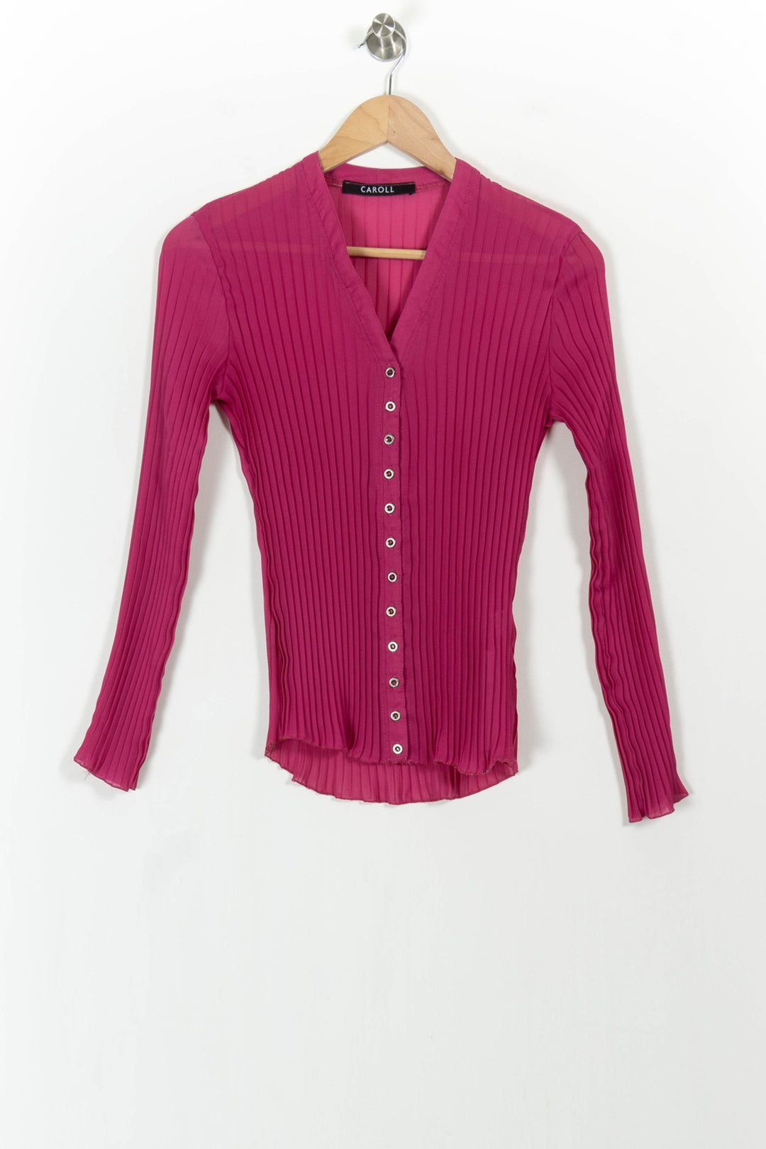 Chemise Rose - Taille M/38 de la marque Caroll | PARAD104137 - Vendu par Paradigme - Image 2