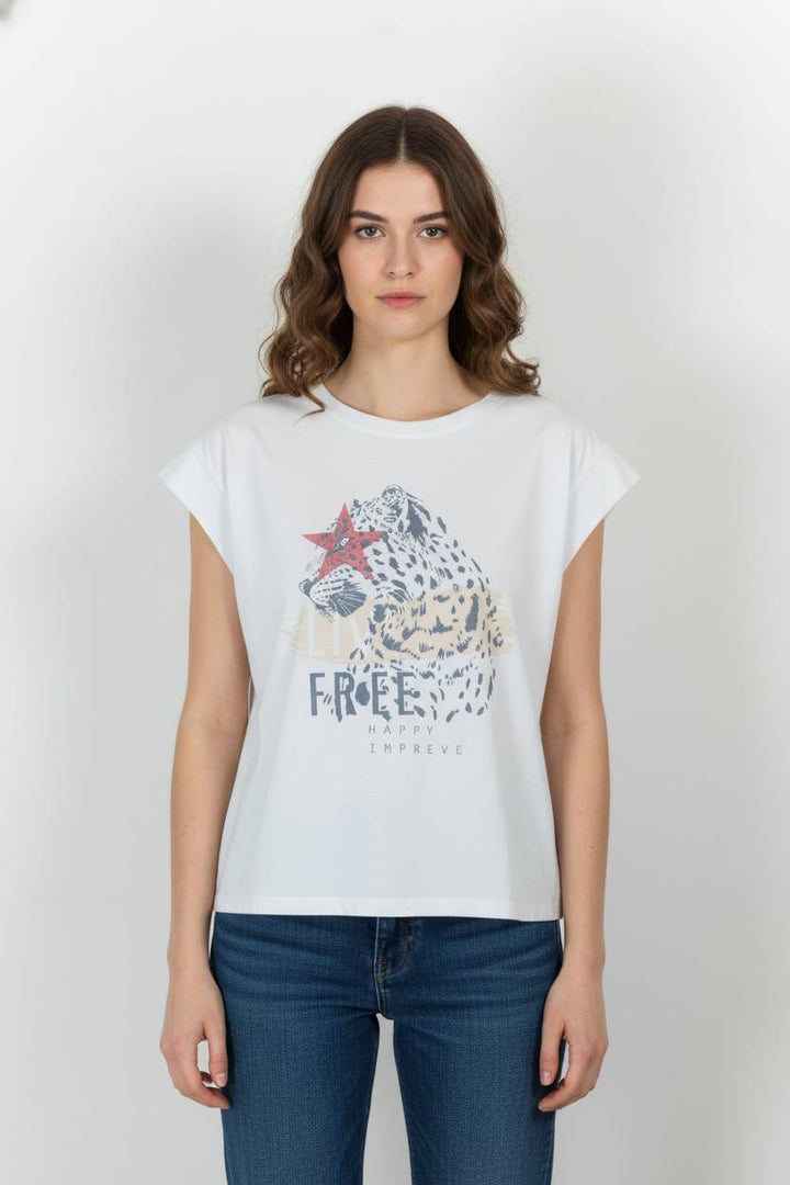 Tee-shirt Blanc - Taille XS/34 de la marque Imprevu | PARAD104138 - Vendu par Paradigme - Image 1