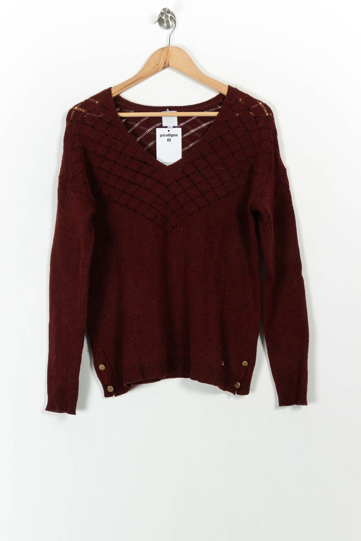 Pull Bordeaux - Taille XS/34 de la marque Karl Marc John | PARAD104142 - Vendu par Paradigme - Image 2