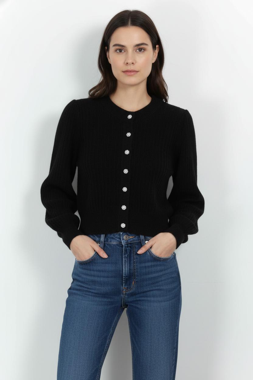 Gilet Noir - Taille S/36 de la marque Petite Mendigote | PARAD104147 - Vendu par Paradigme - Image 1
