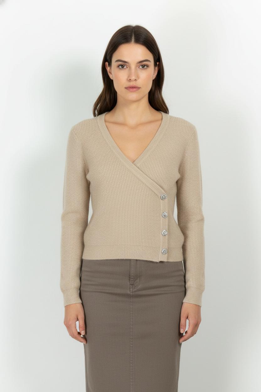 Cardigan Beige - Taille S/36 de la marque Marie Sixtine | PARAD104149 - Vendu par Paradigme - Image 1