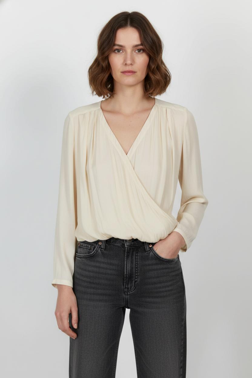 Blouse Beige - Taille L/40 de la marque IKKS | PARAD104151 - Vendu par Paradigme - Image 1