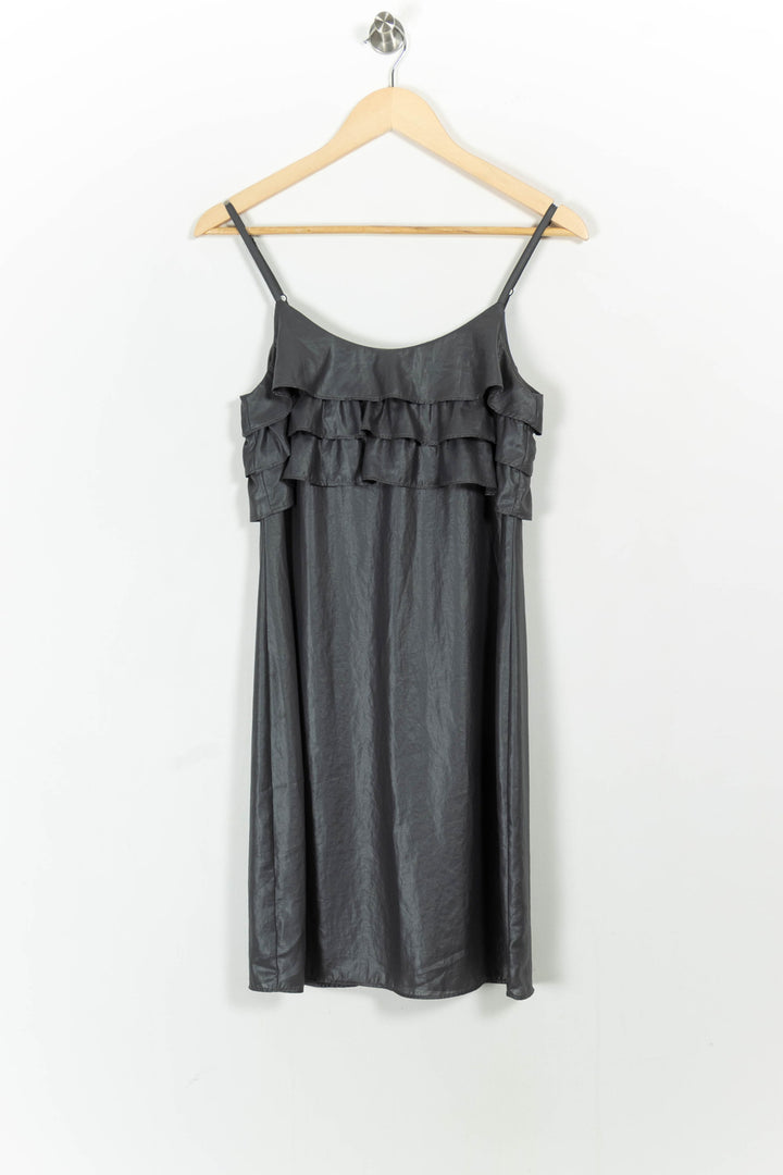Robe Volantée Grise - Taille S/36 de la marque IKKS | PARAD104154 - Vendu par Paradigme - Image 2