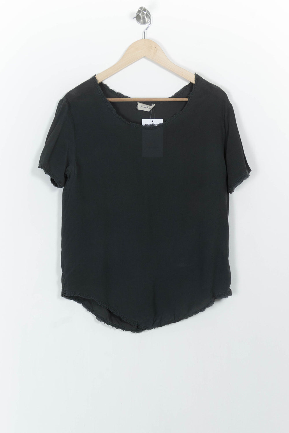 T-shirt Noir - Taille S/36 de la marque American Vintage | PARAD104160 - Vendu par Paradigme - Image 2