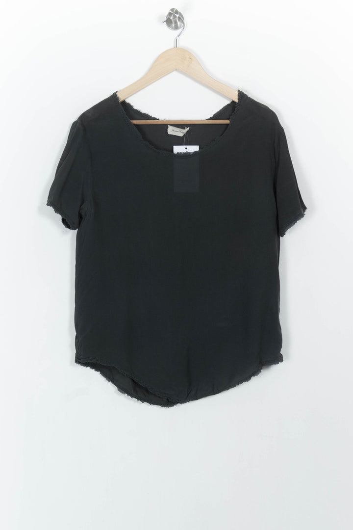 T-shirt Noir - Taille S/36 de la marque American Vintage | PARAD104160 - Vendu par Paradigme - Image 2