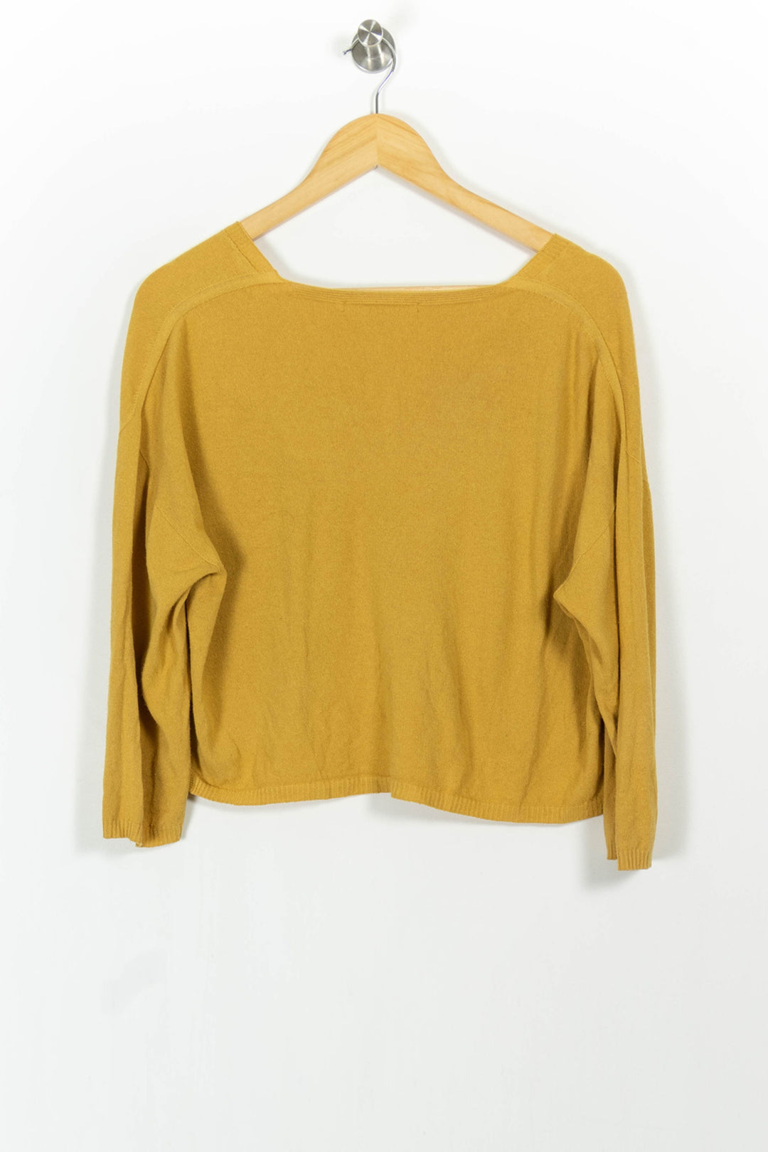 Cardigan Jaune - Taille L/40 de la marque La Fée Maraboutée | PARAD104161 - Vendu par Paradigme - Image 4