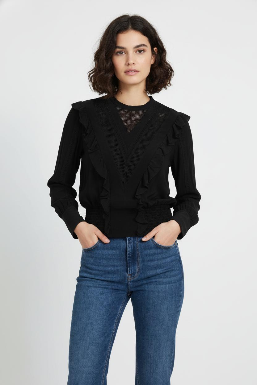 Blouse Noire - Taille S/36 de la marque IRO | PARAD104167 - Vendu par Paradigme - Image 1