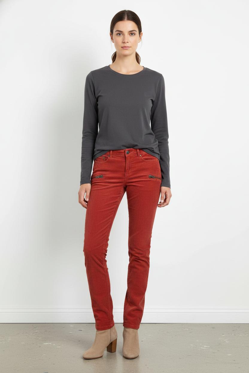 Pantalon Rouge - Taille S/36 de la marque IKKS | PARAD104176 - Vendu par Paradigme - Image 1