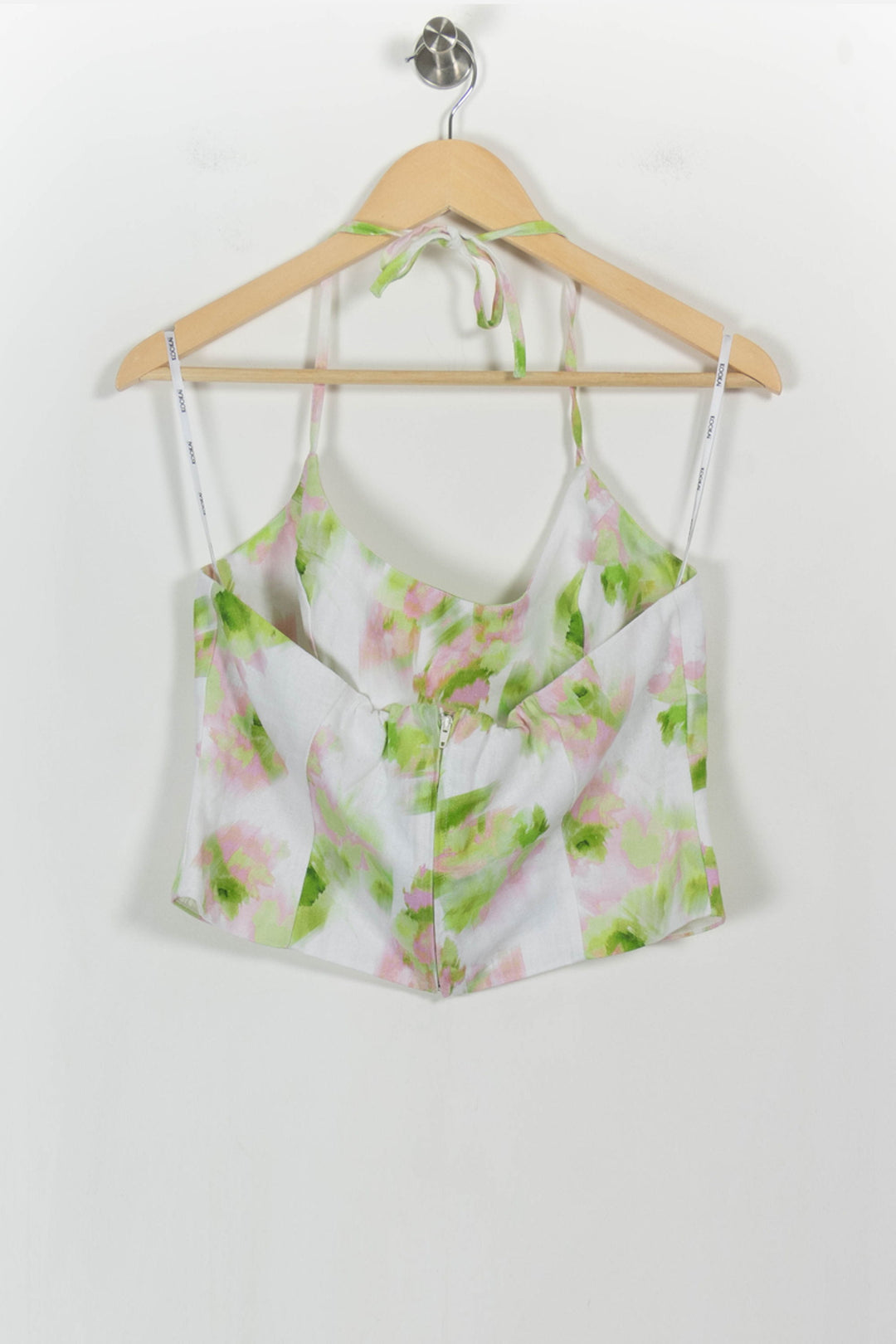 Top Blanc et Vert - Taille L/40 de la marque Kookai | PARAD104178 - Vendu par Paradigme - Image 4