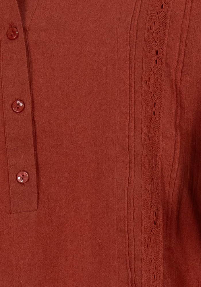 Blouse Bordeaux - Taille S/36 de la marque Des petits hauts | PARAD104181 - Vendu par Paradigme - Image 3
