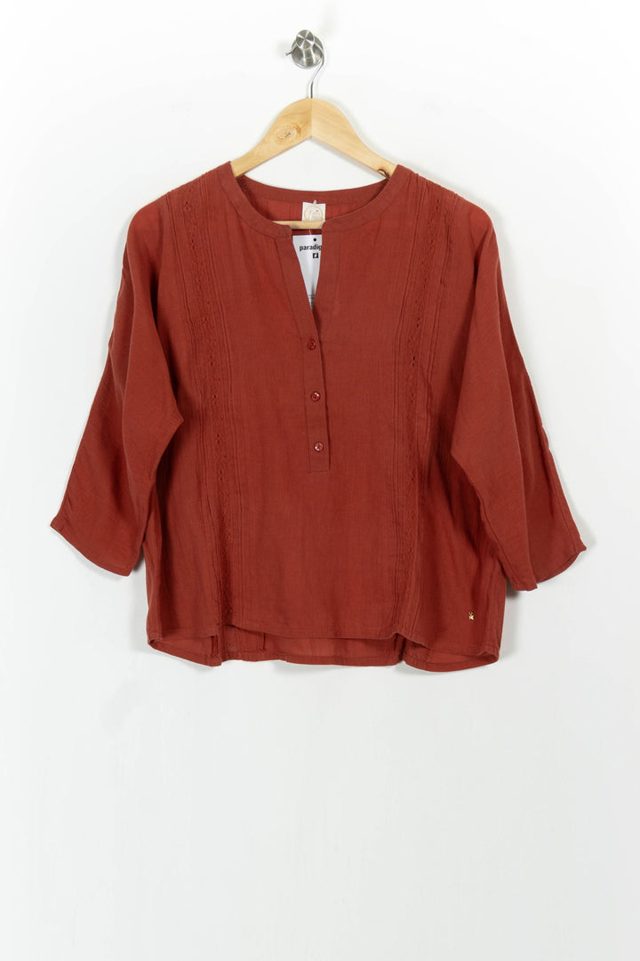 Blouse Bordeaux - Taille S/36 de la marque Des petits hauts | PARAD104181 - Vendu par Paradigme - Image 2