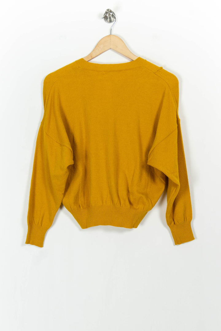 Pull Jaune - Taille S/36 de la marque La Fée Maraboutée | PARAD104182 - Vendu par Paradigme - Image 4
