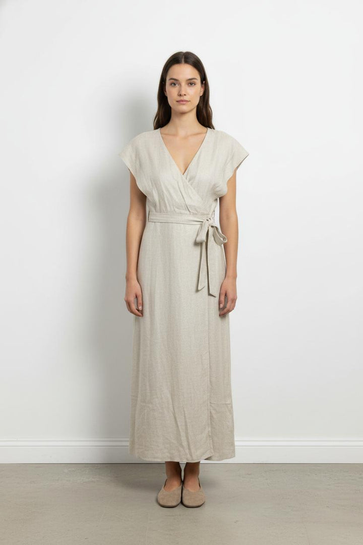 Robe Longue Dorée - Taille M/38 de la marque La Fée Maraboutée | PARAD104183 - Vendu par Paradigme - Image 1