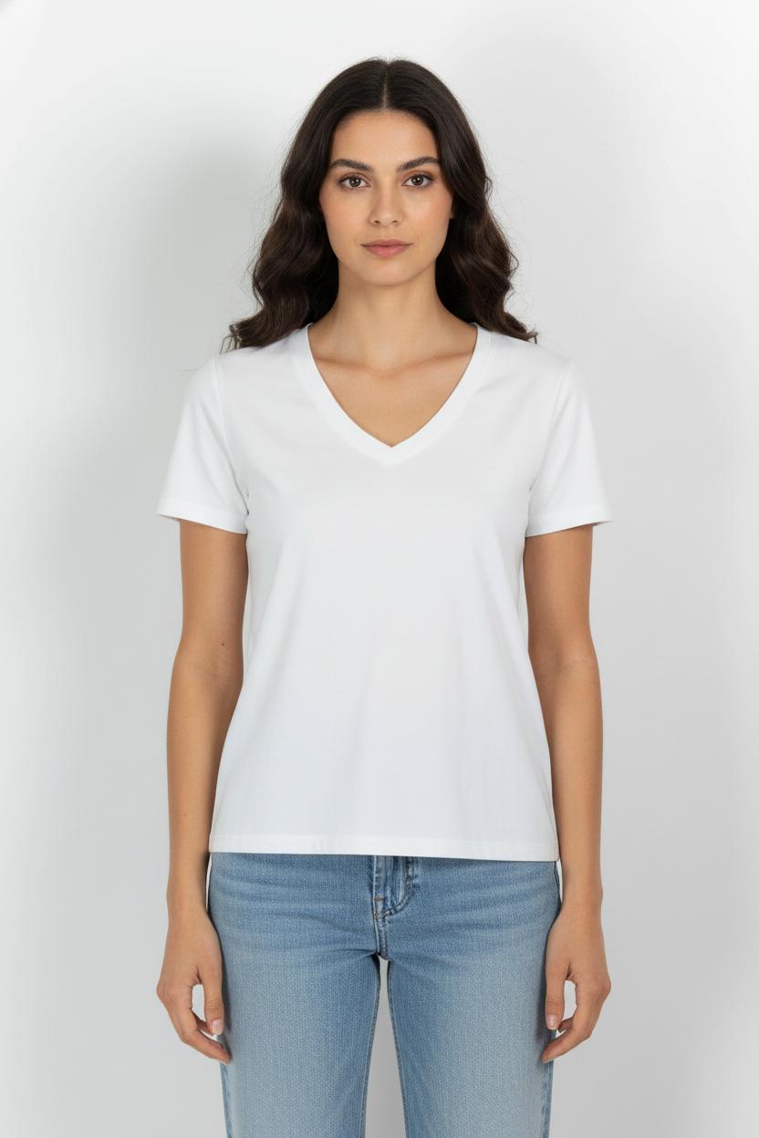 Tee-shirt Blanc - Taille L/40 de la marque Maison 123 | PARAD104185 - Vendu par Paradigme - Image 1