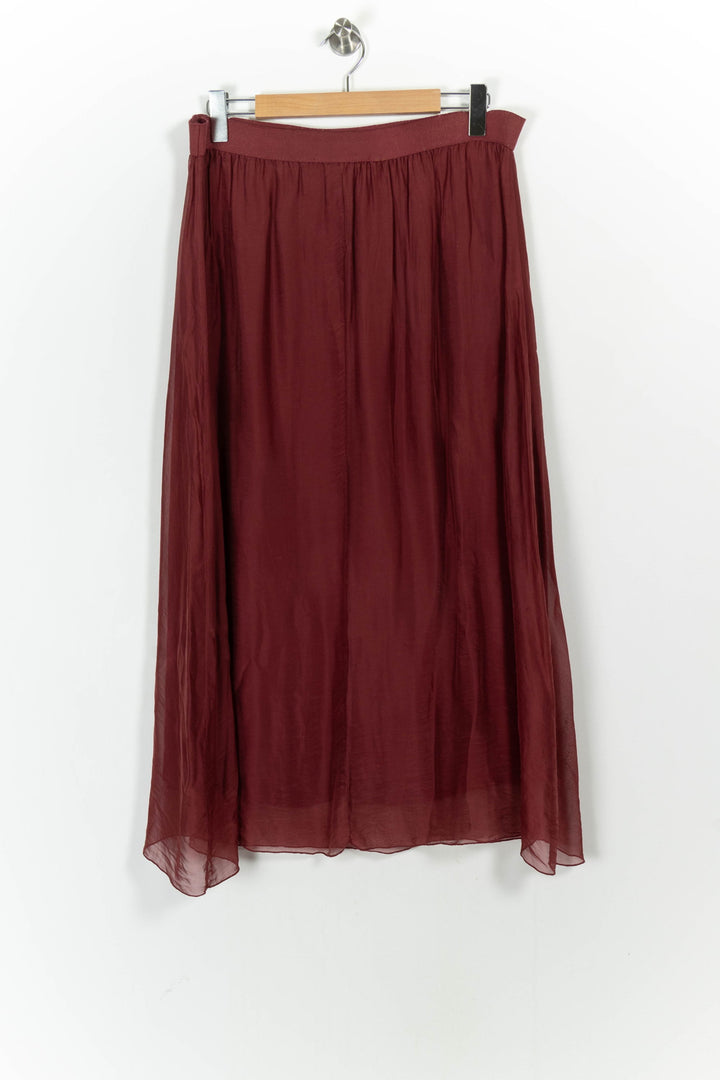 Jupe Longue Bordeaux - Taille S/36 de la marque La Fée Maraboutée | PARAD104186 - Vendu par Paradigme - Image 4