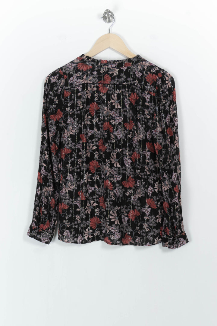 Blouse Noire et Rouge - Taille S/36 de la marque ba&sh | PARAD104188 - Vendu par Paradigme - Image 4