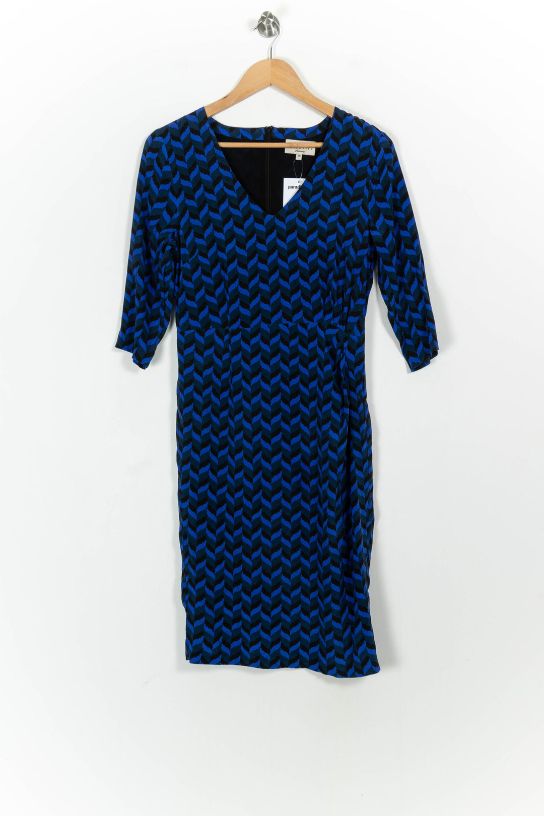 Robe Midi Bleue et Noire - Taille M/38 de la marque Essentiel Antwerp | PARAD104189 - Vendu par Paradigme - Image 2