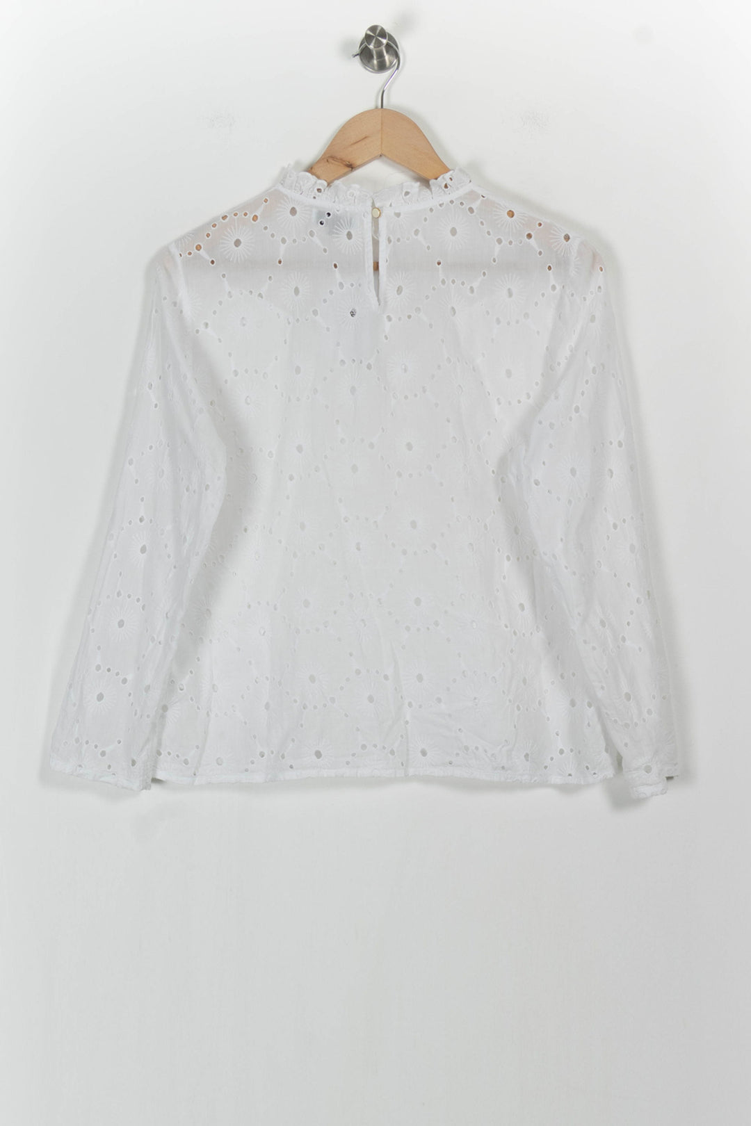 Blouse Brodée Blanche - Taille M/38 de la marque Galeries Lafayette | PARAD104197 - Vendu par Paradigme - Image 4