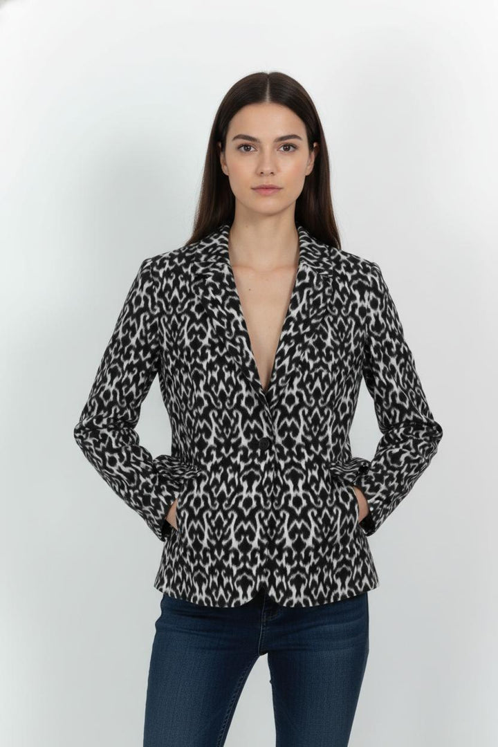Blazer Noir et Blanc - Taille M/38 de la marque La Fée Maraboutée | PARAD104198 - Vendu par Paradigme - Image 1