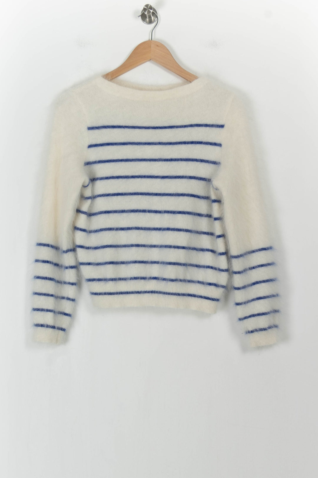 Pull Blanc et Bleu - Taille S/36 de la marque Bellerose | PARAD104201 - Vendu par Paradigme - Image 2