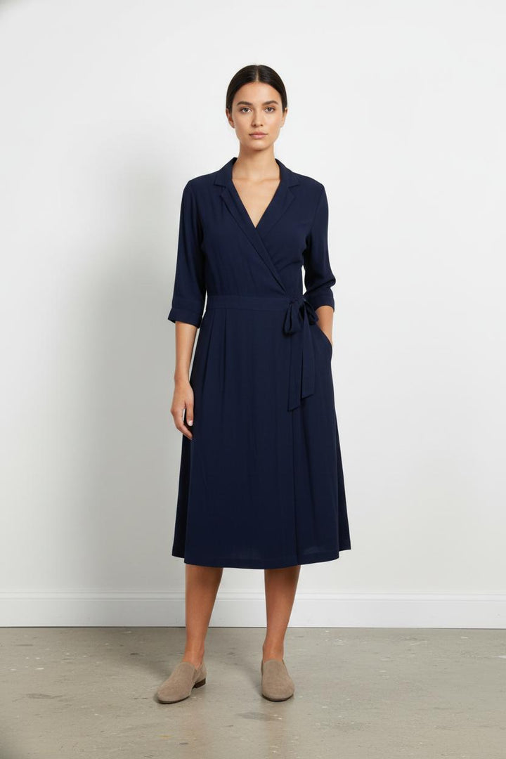 Robe portefeuille bleu marine - Taille XL/42 de la marque Comptoir des Cotonniers | PARAD104206 - Vendu par Paradigme - Image 1