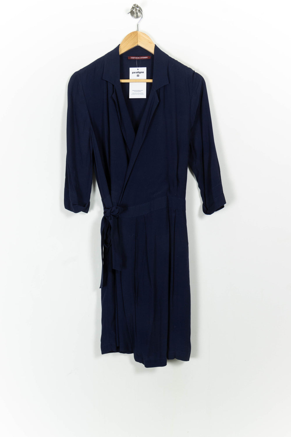 Robe portefeuille bleu marine - Taille XL/42 de la marque Comptoir des Cotonniers | PARAD104206 - Vendu par Paradigme - Image 2