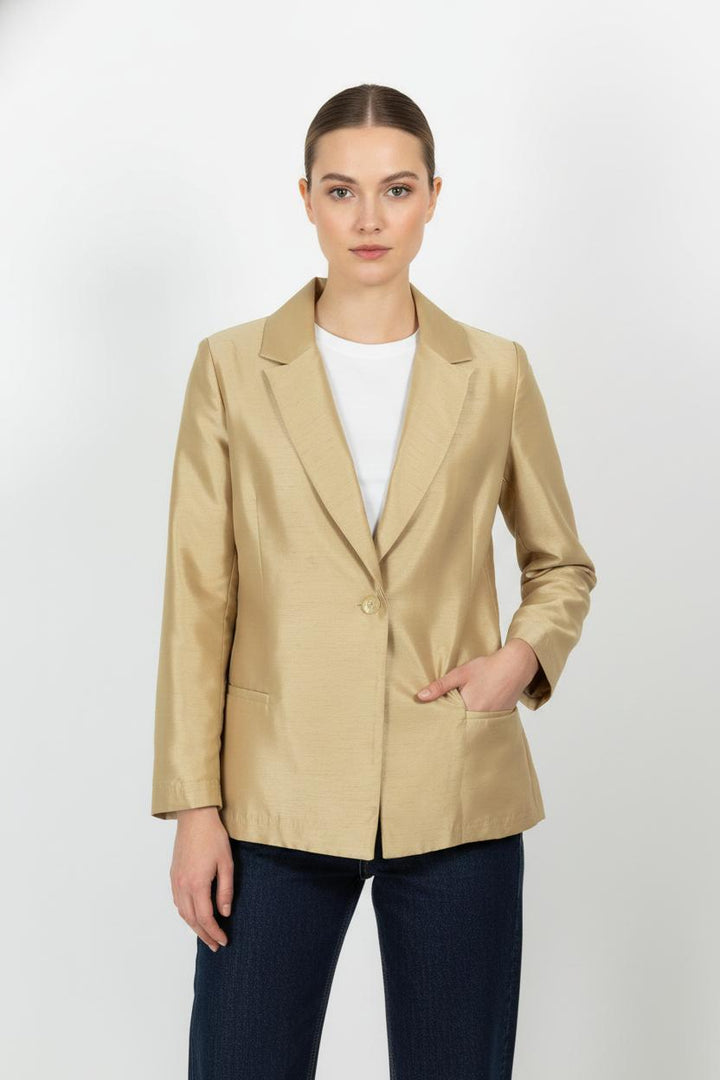 Blazer Doré - Taille S/36 de la marque Imprevu | PARAD104208 - Vendu par Paradigme - Image 1