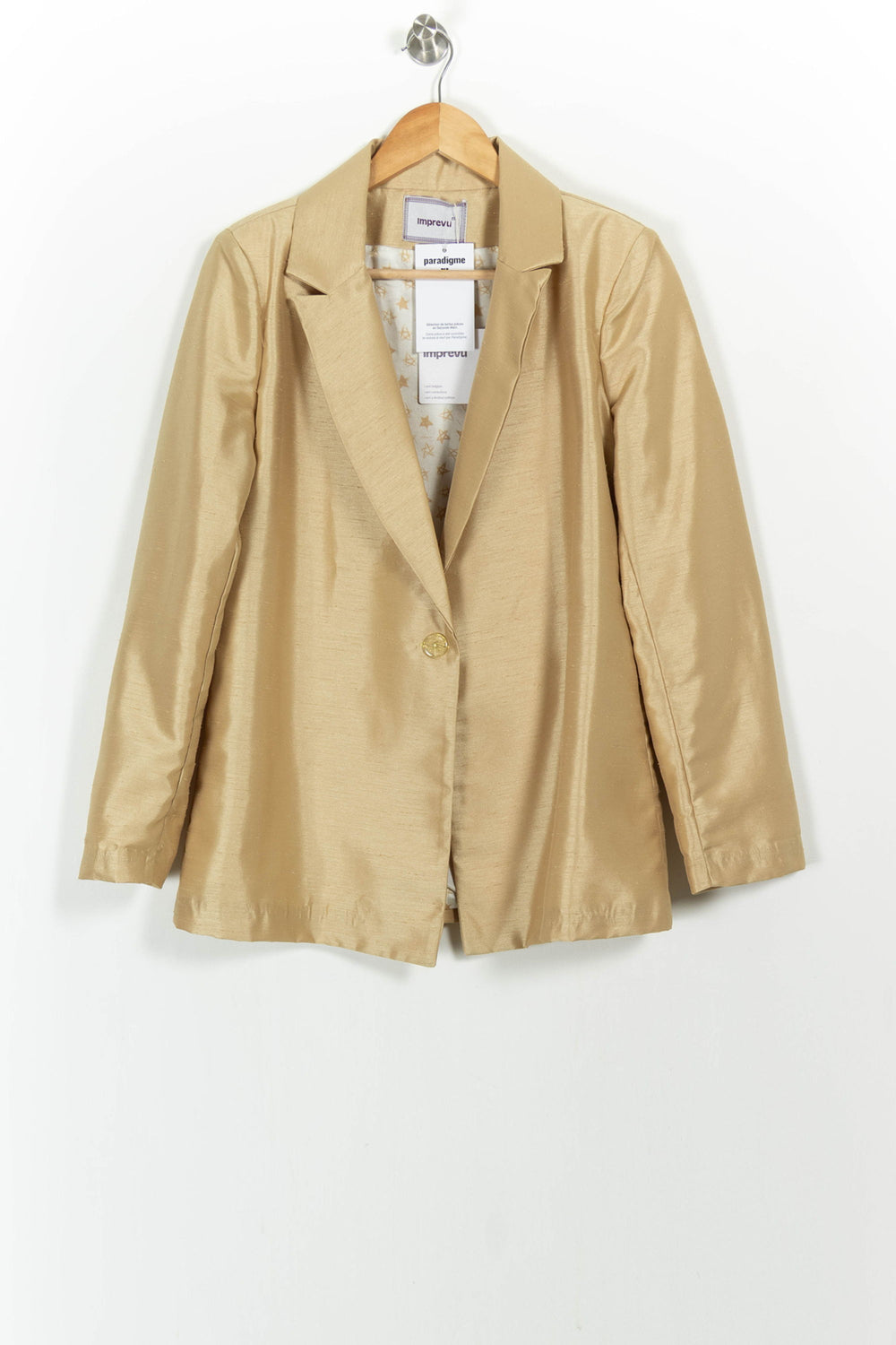 Blazer Doré - Taille S/36 de la marque Imprevu | PARAD104208 - Vendu par Paradigme - Image 2
