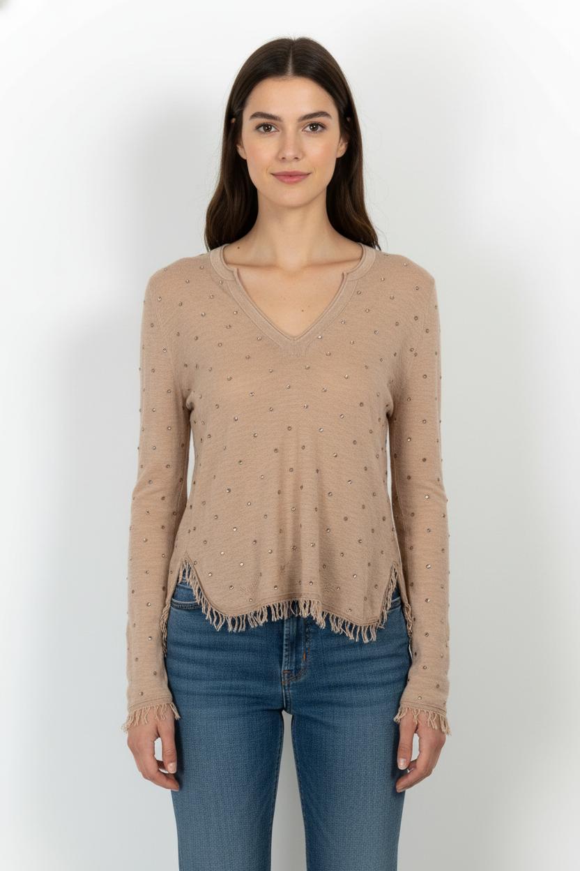 Pull Beige - Taille M/38 de la marque Zadig&Voltaire | PARAD104209 - Vendu par Paradigme - Image 1