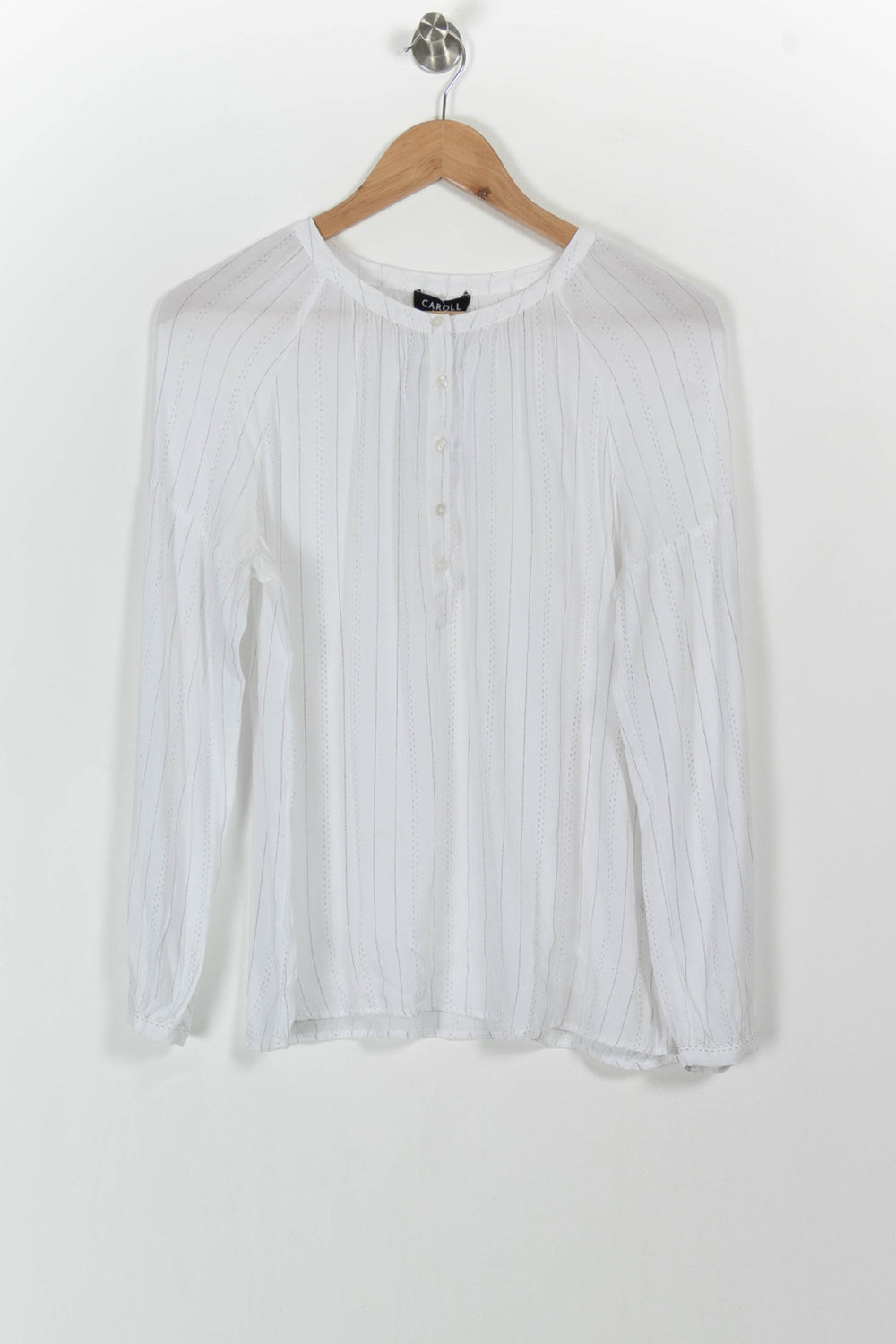 Blouse Blanche - Taille XL/42 de la marque Caroll | PARAD104210 - Vendu par Paradigme - Image 2