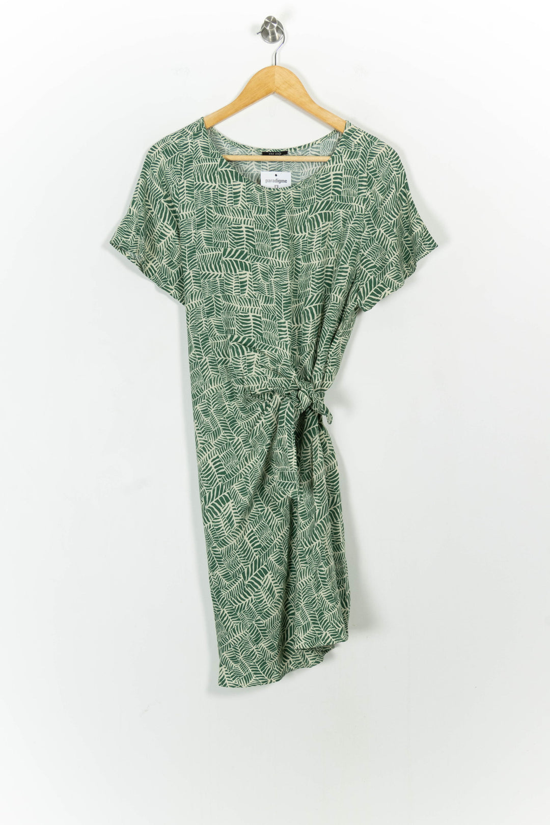Robe Courte Verte et Blanche - Taille L/40 de la marque One Step | PARAD104211 - Vendu par Paradigme - Image 2