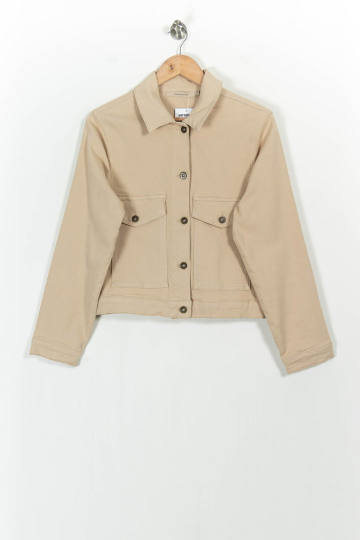Veste Coupe Jean Beige - Taille L/40 de la marque La Fée Maraboutée | PARAD104212 - Vendu par Paradigme - Image 2