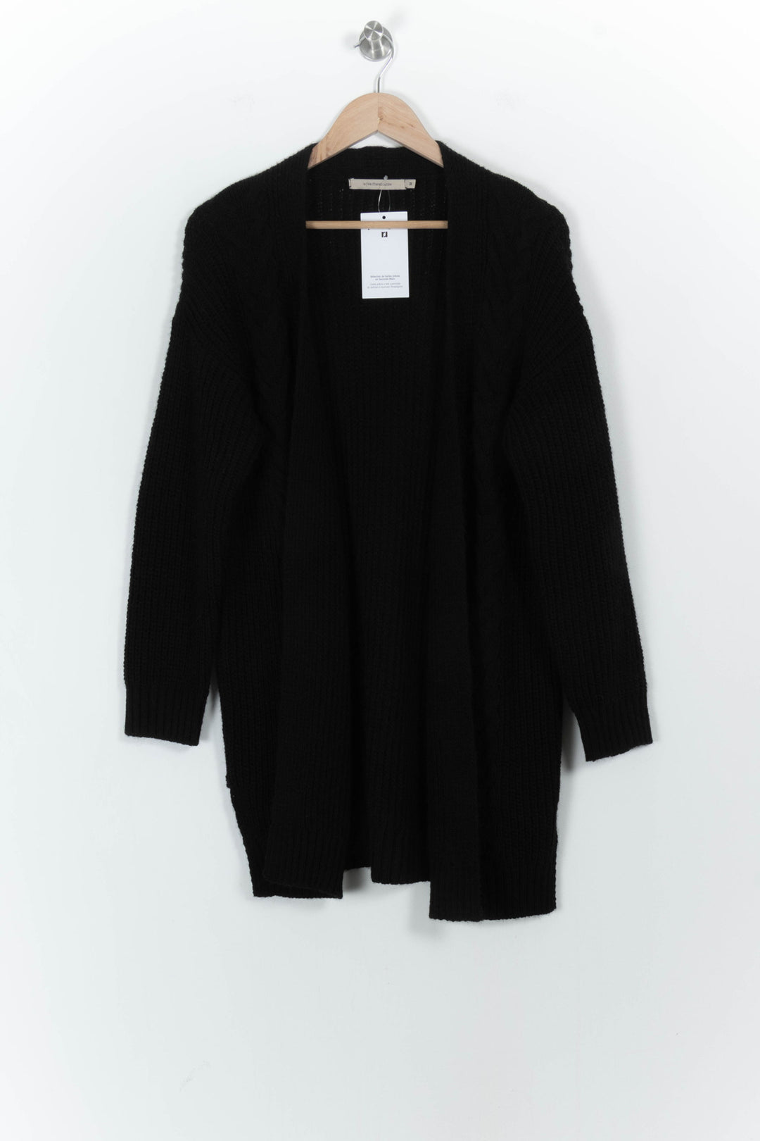 Cardigan Noir - Taille M/38 de la marque La Fée Maraboutée | PARAD104213 - Vendu par Paradigme - Image 2