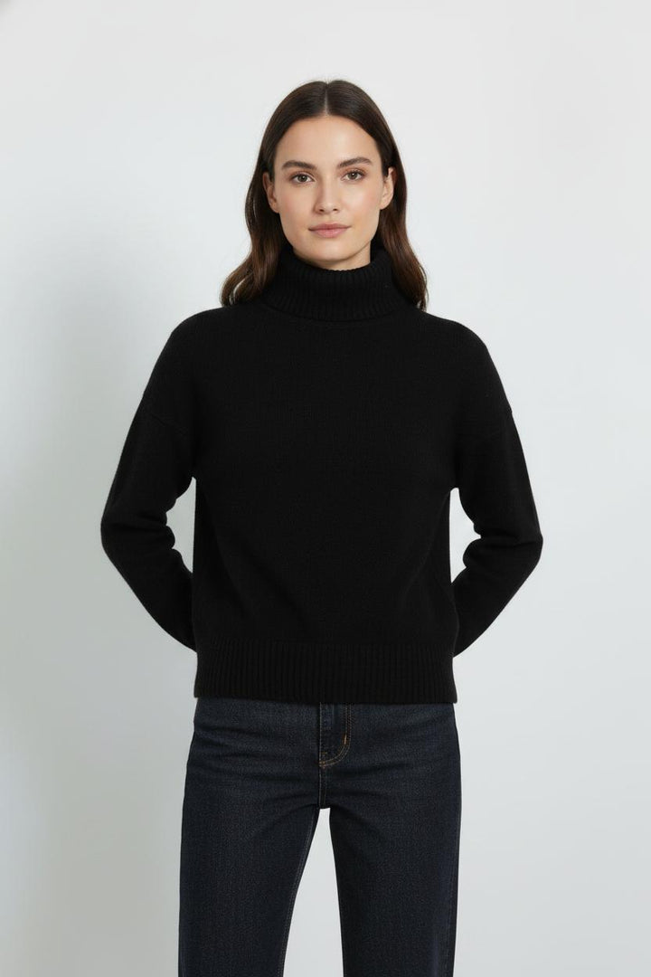 Pull Col Roulé Noir - Taille M/38 de la marque Galeries Lafayette | PARAD104214 - Vendu par Paradigme - Image 1