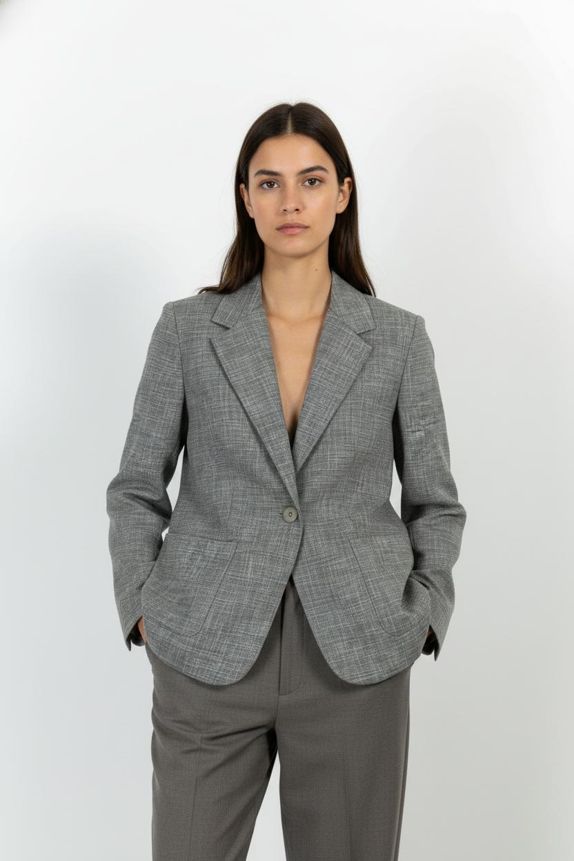 Blazer Gris - Taille M/38 de la marque La Fée Maraboutée | PARAD104215 - Vendu par Paradigme - Image 1