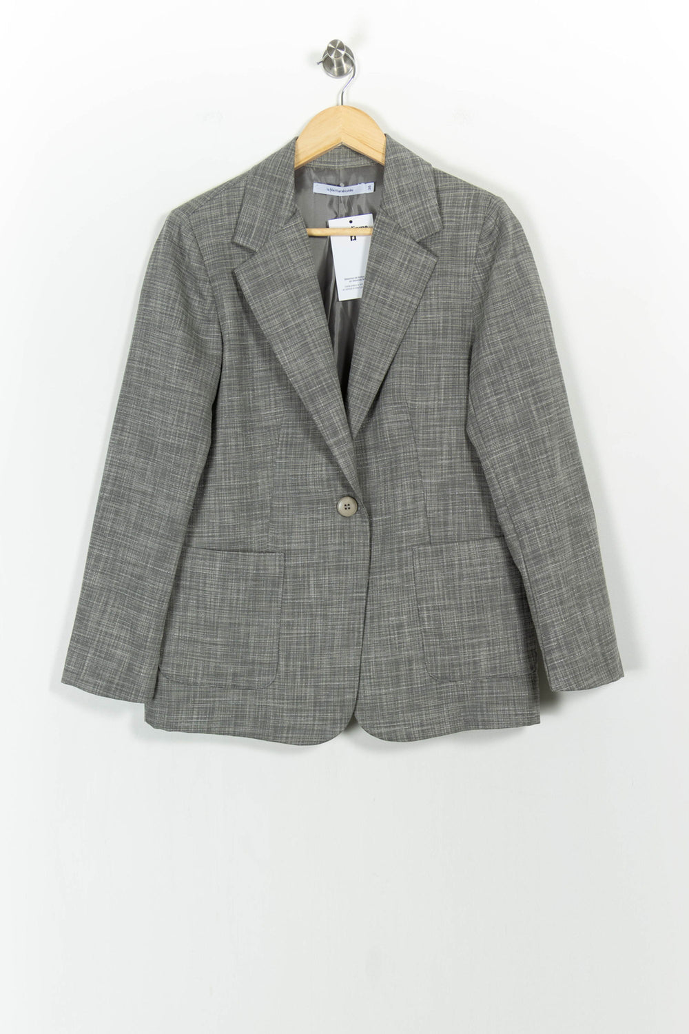 Blazer Gris - Taille M/38 de la marque La Fée Maraboutée | PARAD104215 - Vendu par Paradigme - Image 2