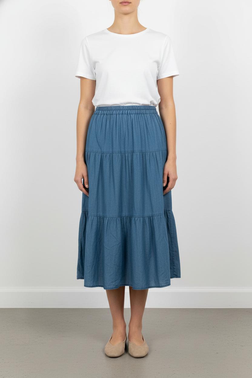 Jupe Longue Bleue - Taille S/36 de la marque Petite Mendigote | PARAD104216 - Vendu par Paradigme - Image 1