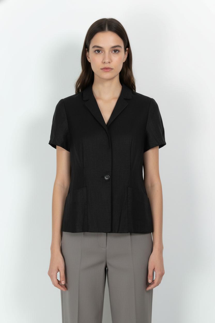 Veste Noire - Taille L/40 de la marque Caroll | PARAD104222 - Vendu par Paradigme - Image 1