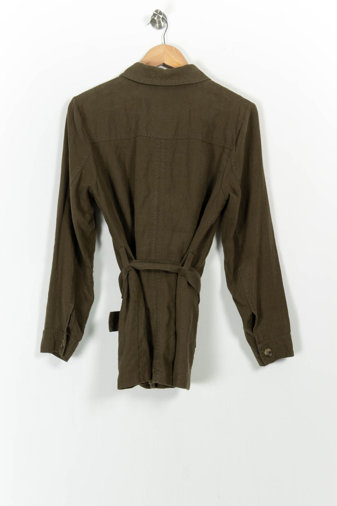 Veste Ceinturée Verte - Taille L/40 de la marque Maison 123 | PARAD104223 - Vendu par Paradigme - Image 4