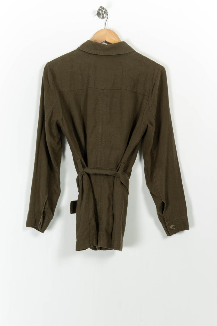 Veste Ceinturée Verte - Taille L/40 de la marque Maison 123 | PARAD104223 - Vendu par Paradigme - Image 4